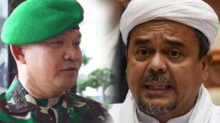 Habib Rizieq tantang Pangkostrad Letjen Dudung Abdurrachman untuk kirim pasukan ke Papua bukan Petamburan  (Tribunnews)