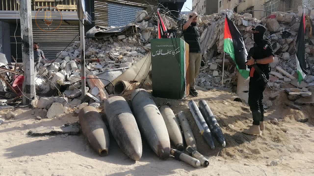 Ilutrasi senjata Hamas siap hadang Israel (Gelora).