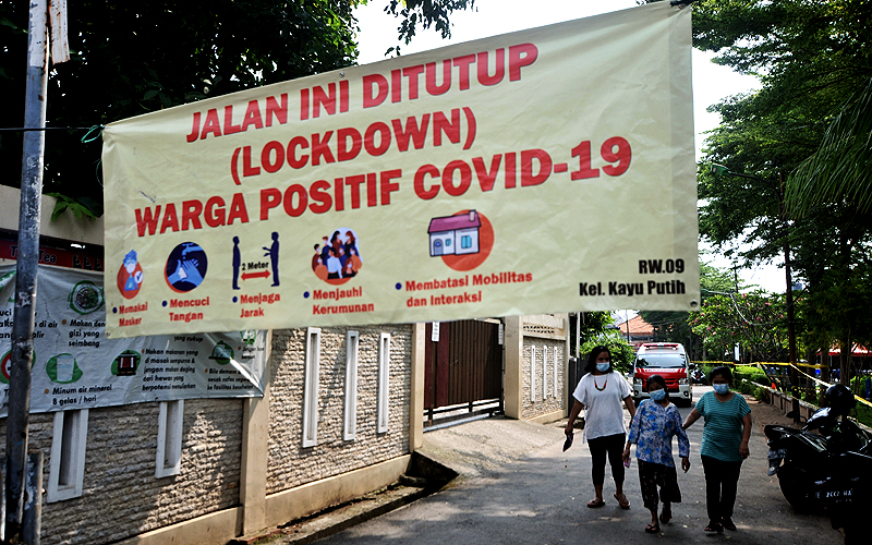 Zona Merah Covid DKI Jakarta (Law-Justice/ Robinsar Nainggolan)