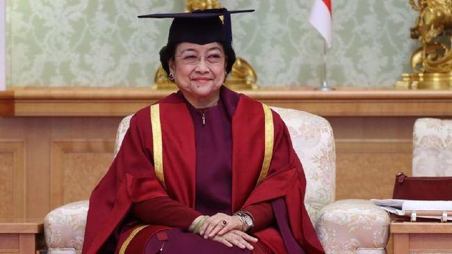 Presiden kelima RI Megawati Soekarnoputri akan mendapat gelar profesor kehormatan dari Unhan. (Foto: Dok. Tim Media PDIP)
