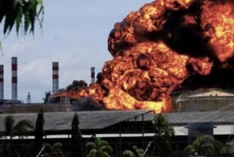 Polisi masih menyelidiki penyebab kilang pertamina Cilacap terbakar (republika)