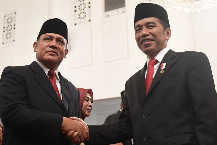 Firli saat dilantik Jokowi menjadi Ketua KPK (Net)
