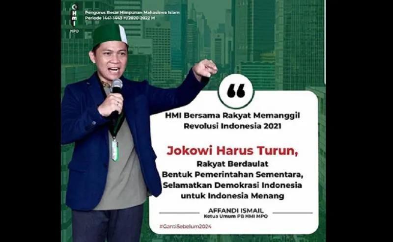 Ketua Umum PB Himpunan Mahasiswa Islam (HMI) MPO, Affandi Ismail/Net