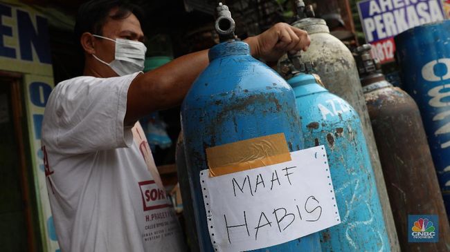 Stok Oksigen langka di Jakarta (CNBC Indonesia)