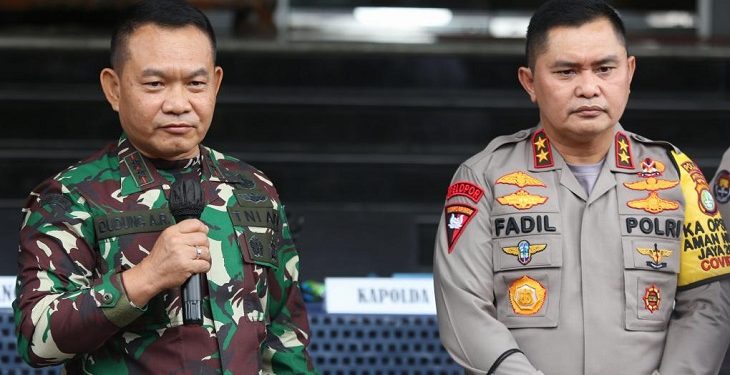 Pangdam Jaya, Mayjen TNI Mulyo Aji dan Kapolda Metro Jaya, Irjen Pol Fadil Imran (Net)