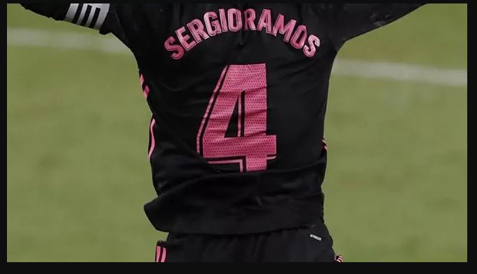 Nomor punggung jersey Sergio Ramos (Foto: Marca)