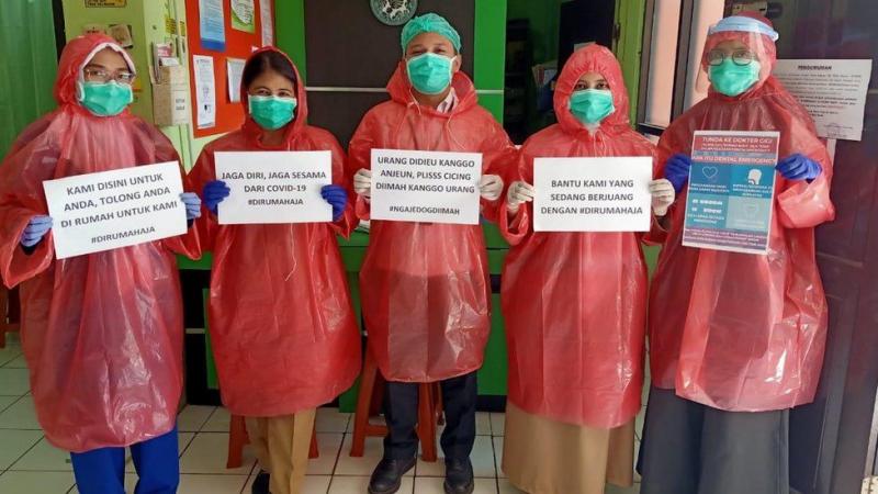 Tenaga Medis Indonesia Mengajak Masyarakat Indonesia untuk Tetap Di Rumah Saja (Foto: Istimewa)