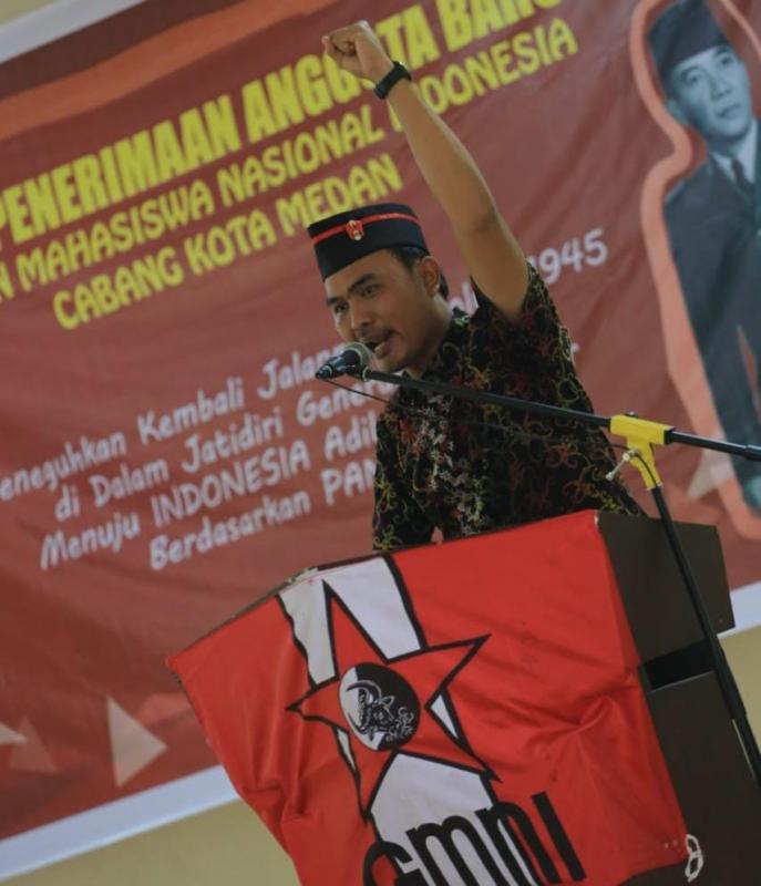 Ketua DPP GMNI Bidang Politik, Maman Silaban. (Foto: Dok. Pribadi).
