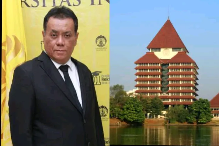 Rektor UI Ari Kuncoro dan Universitas Indonesia. (Foto: Diolah Law-Justice).