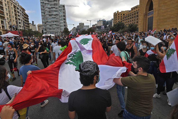 Aksi Unjuk Rasa yang terjadi di Lebanon beberapa waktu lalu (Foto: Istimewa)