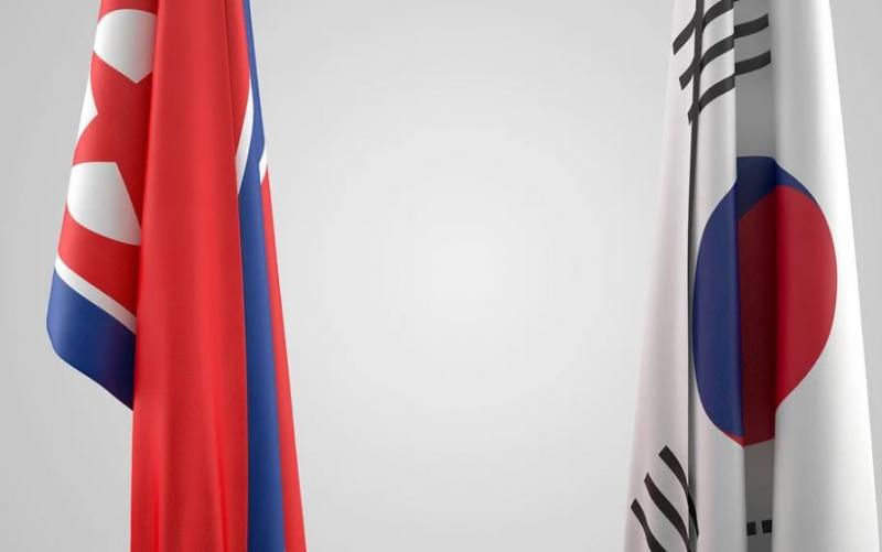 Bendera Korea Selatan dan Korea Utara (Foto: Pixabay)