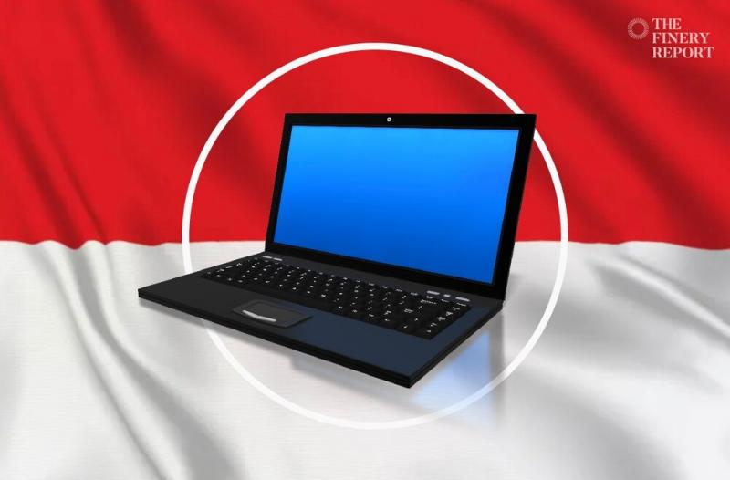 Ilustrasi Laptop Merah Putih. (thefineryreport.com).