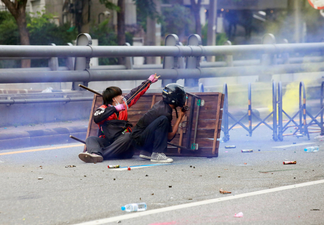 Demo Rusuh di Thailand (Reuters)