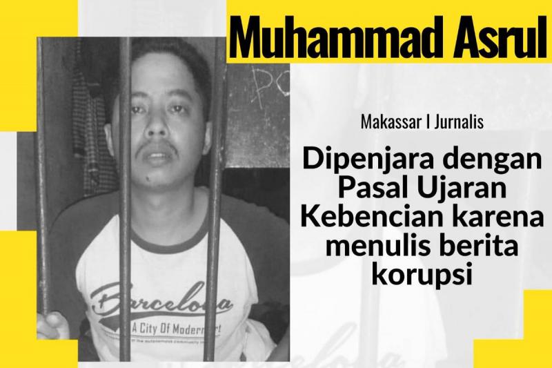Jurnalis media di Makassar dipenjara akibat menulis berita perkara korupsi (Net)