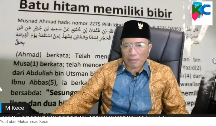 YouTuber Muhammad Kece. (Youtube).