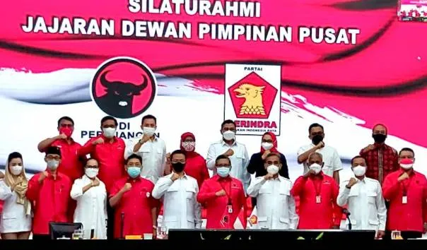 Pertemuan PDIP-Gerindra Disebut Sangat Berbahaya, Ini Sebabnya. (Kompastv).