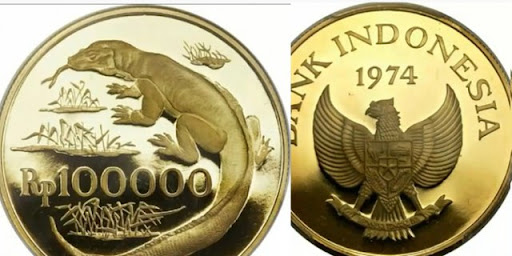 Ini Kata Bank Indonesia soal Uang Logam Rp100 Ribu Terbuat dari Emas. (Diadona).
