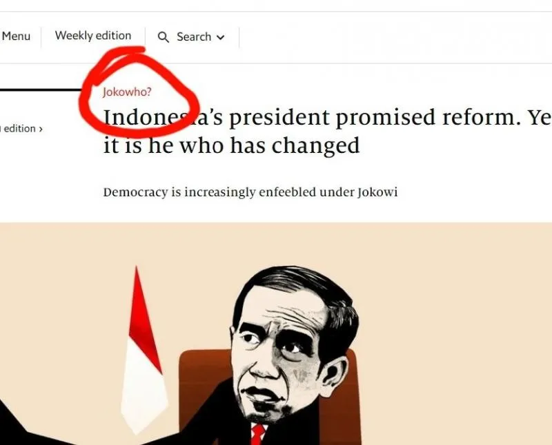 Majalah The Economist. (Istimewa)
