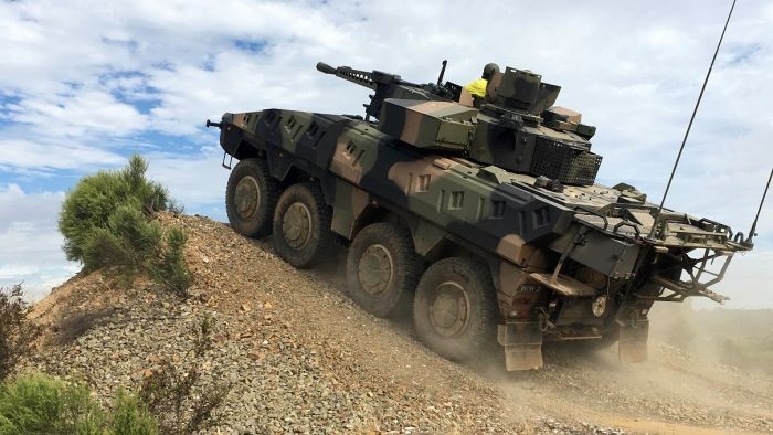 Sebanyak 211 kendaraan tempur jenis Rheinmetall Boxer CRV akan diproduksi di Queensland Australia Pertama kali Anggaran terberbesar. (Department of Defence)