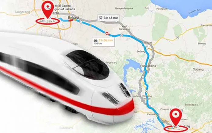 Rute kereta cepat Jakarta Bandung (Foto: Dokumentasi Greeners.co)