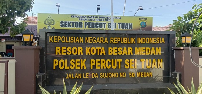 Kantor Polsek Percut Sei Tuan Medan (Detik.com)