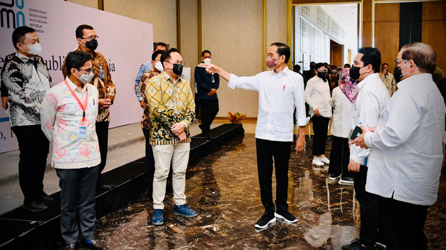 Presiden Jokowi dan 20 Dirut BUMN (Setneg)