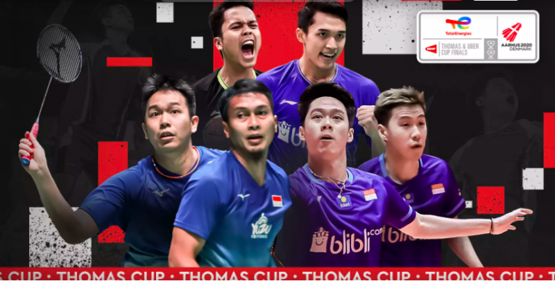 Tim Bulutangkis Indonesia di Piala Thomas 2020 (Ist)