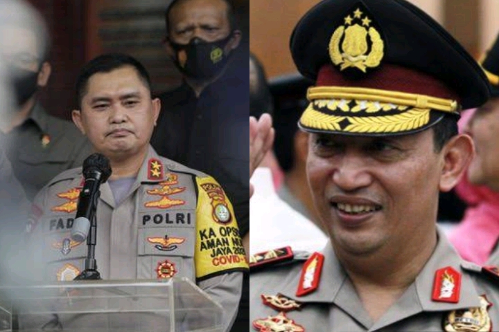 Kapolda Metro Jaya Irjen Pol Fadil Imran dan Kapolri Jenderal Listyo Sigit Prabowo. (Foto: Diolah dari google).