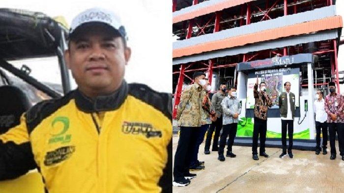 Jokowi resmikan pabrik sawit milik haji isam yang namanya kerap disebut dalam korupsi Ditjen Pajak (Tribun)