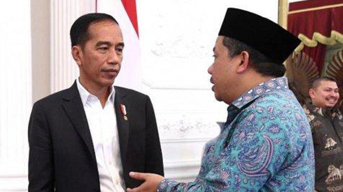 Presiden Jokowi bersama Fahri Hamzah (Warta Kota).