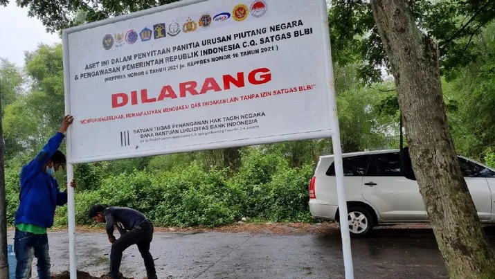 Penyitaan aset BLBI (Dok.Satgas BLBI)
