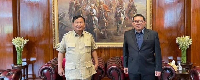 Ketum Partai Gerindra Prabowo Subianto (kiri) dan Anggota DPR RI Fadli Zon (kanan). (Instagram/Fadli Zon)