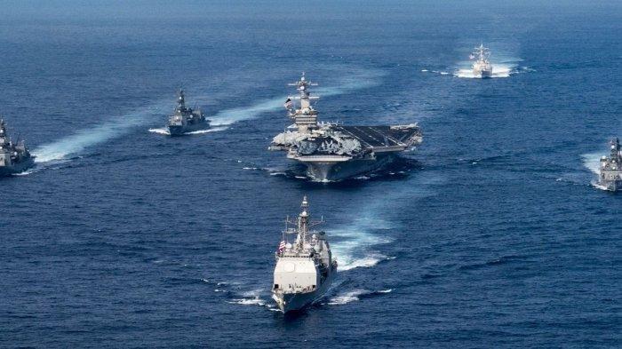 Kapal Perang di Laut China Selatan (Net)