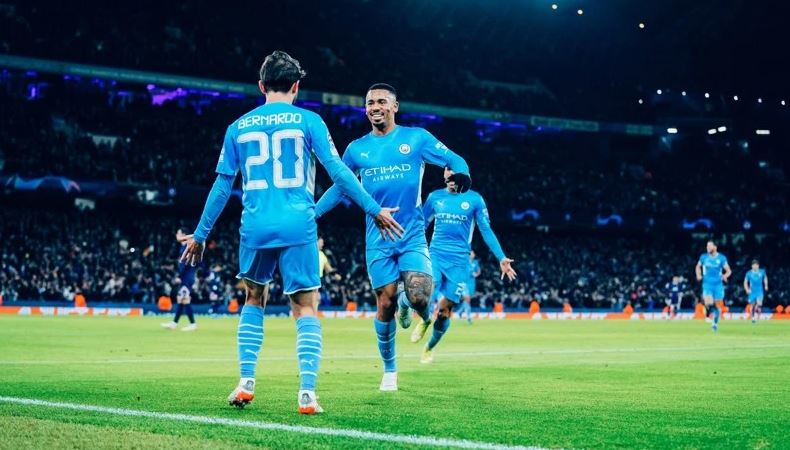 Manchester City saat mengalahkan PSG (Foto: Manchester City Ossifcial)