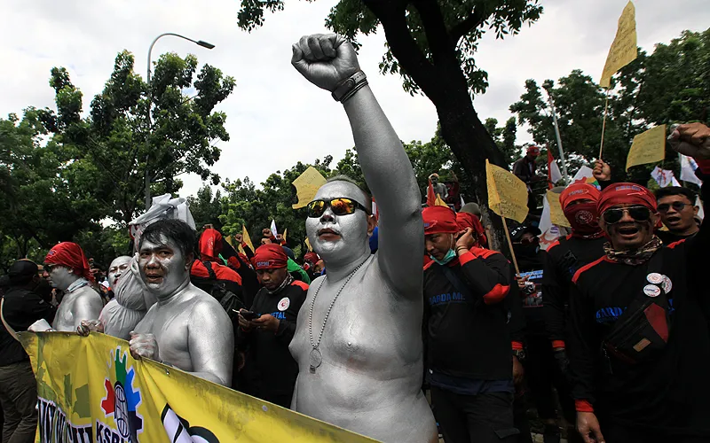 Demo Buruh (Law-Justice/Robinsar Nainggolan)