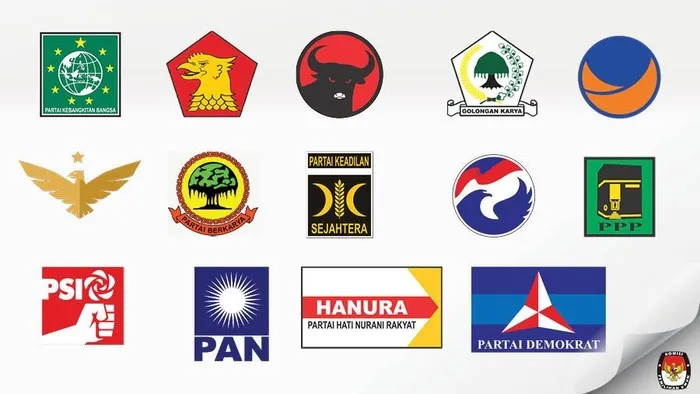 Elektabilitas partai politik dalam survei (detikcom)