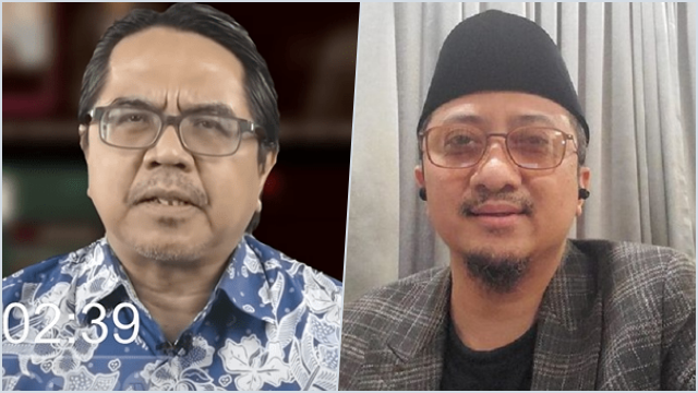 Kolasi Ade Armando dan Ustaz Yusuf Mansur. (Gelora).