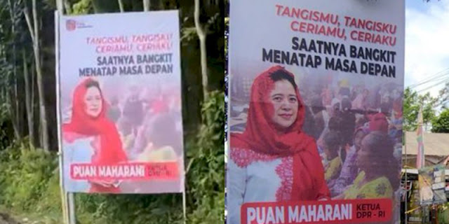 Mbak Puan Maharani, Korban Erupsi Semeru Tak Butuh Baliho Tapi Sembako. (Gelora).