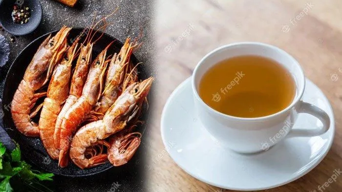 konsumsi udang bersamaan dengan teh bisa merusak ginjal (Tribun)