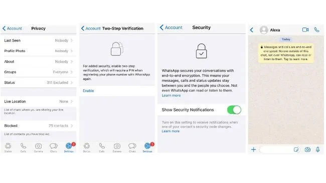Ilustrasi WhatsApp dibajak. (Foto: Tangkapan layar aplikasi WhatsApp)