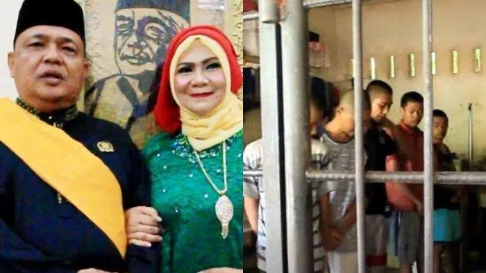 Mantan Bupati Langkat Terbit Rencana Perangin-angin dan Mantan Ketua DPRD Langkat Sribana Perangin-angin (Tribun)