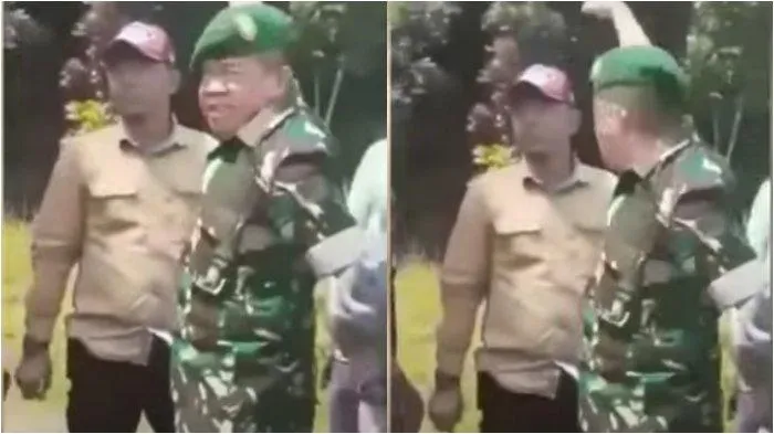 Tangkapan layar video Brigjen Junior Tumilaar marah dengan PT Sentul City karena gusur lahan warga (Tribun)