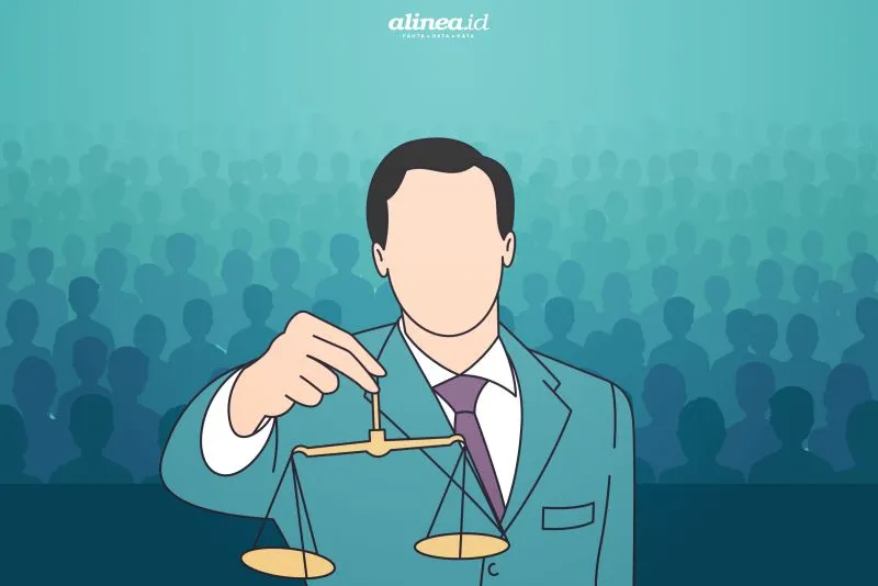 Ilustrasi Profesi Pengacara (alinea)