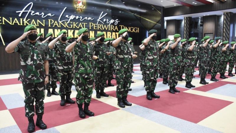 54 Pati TNI AD naik pangkat (viva)