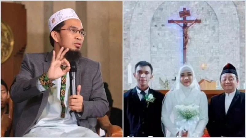 Ini Pesan UAH soal Viralnya Pernikahan Beda Agama di Semarang. (Kolase dari Berbagai Media).