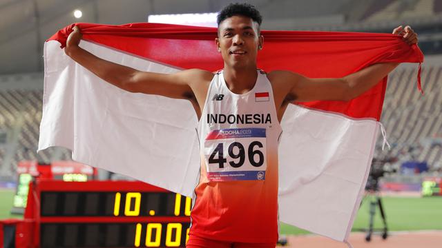 Sprinter Indonesia Lalu Muhammad Zohri (Bola)