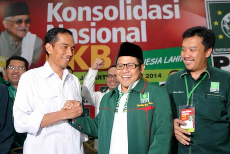 Ketum PKB Muhaimin Iskandar dan Presiden Jokowi (repubika)