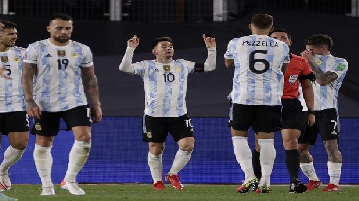 Timnas Argentina bantai Venezuela dengan skor 3-0 dalam laga lanutan kualifikasi Piala Dunia 2022 (selaluaktual)