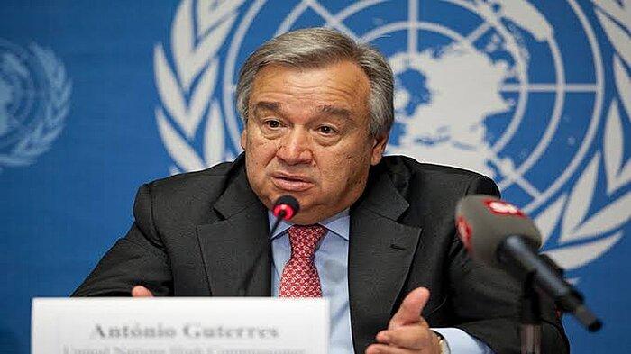 Sekjen PBB Antonia Guterres (tribun)