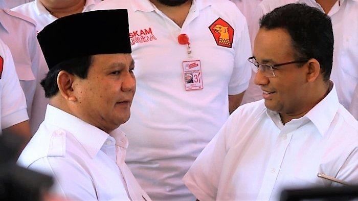 Elektabilitas Prabowo menurun dan Anies meningkat untuk Capres 2024 (Tribun)